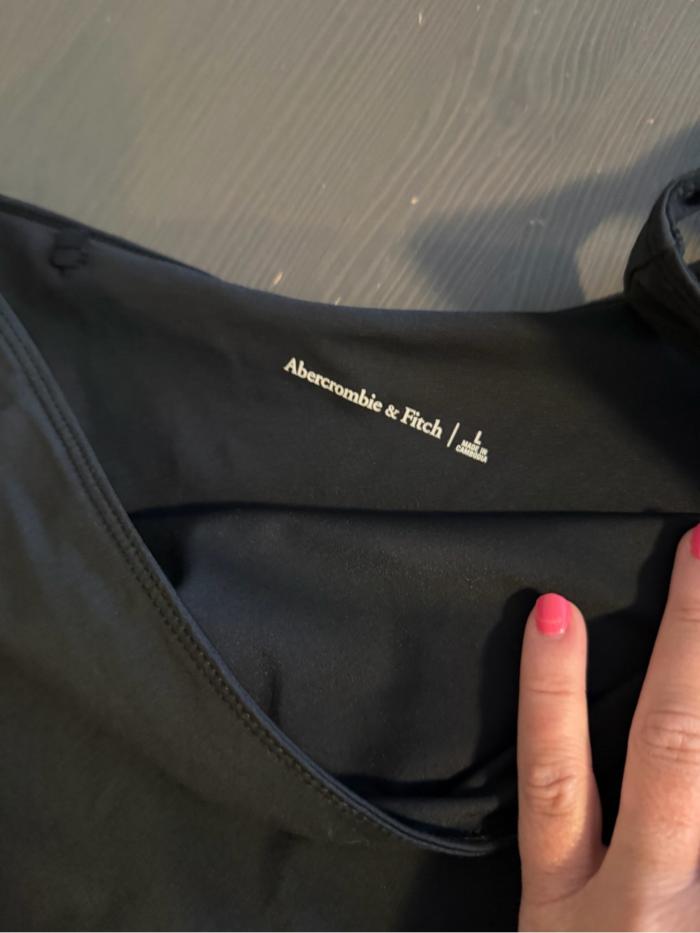 Abercrombie & Fitch Black One-Shoulder Active Dress - Picture 4 of 7